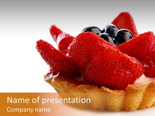 Red Yellow Icing PowerPoint Template