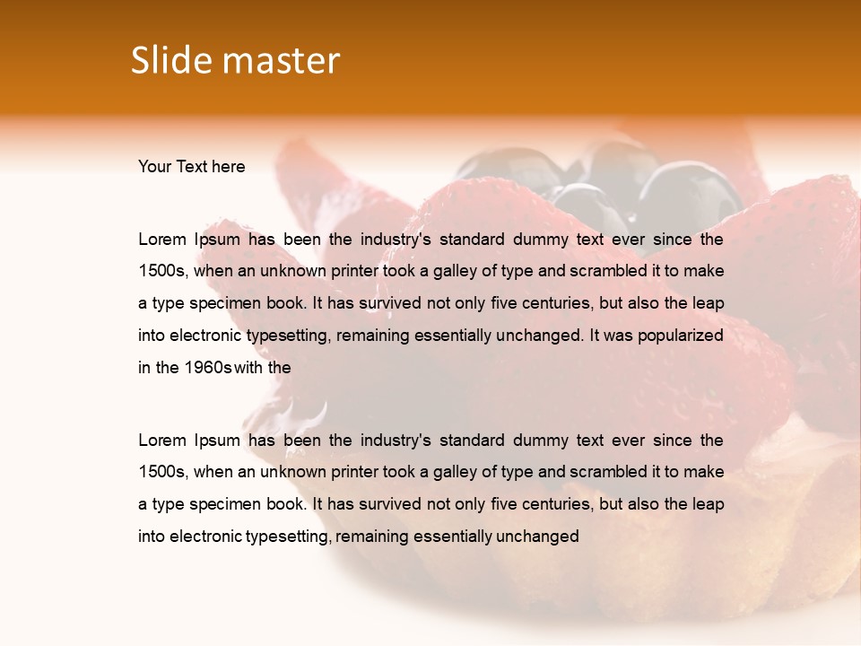 Red Yellow Icing PowerPoint Template