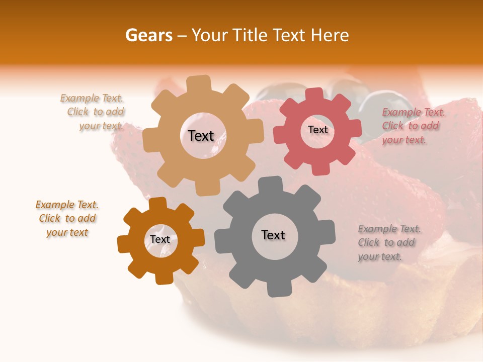 Red Yellow Icing PowerPoint Template