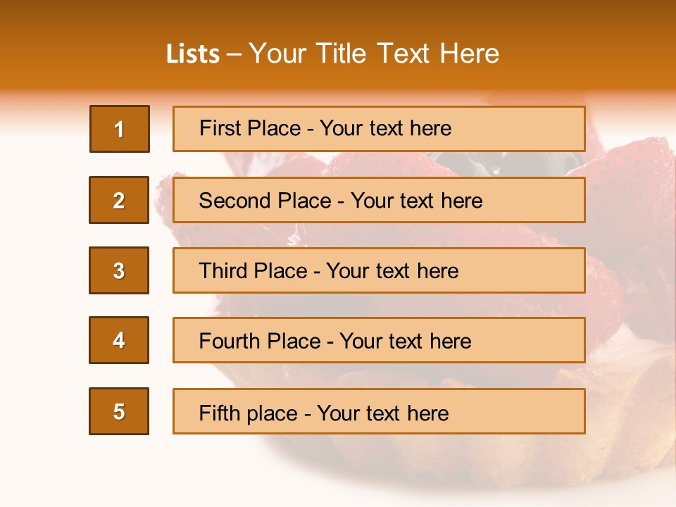 Red Yellow Icing PowerPoint Template