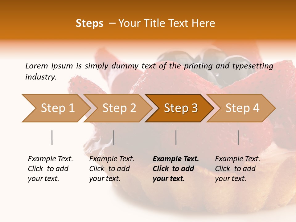 Red Yellow Icing PowerPoint Template