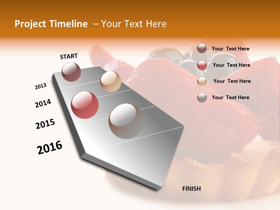 Red Yellow Icing PowerPoint Template
