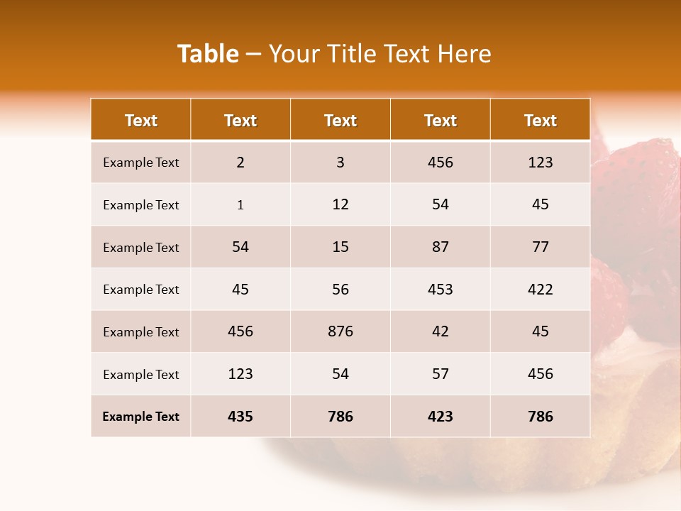 Red Yellow Icing PowerPoint Template