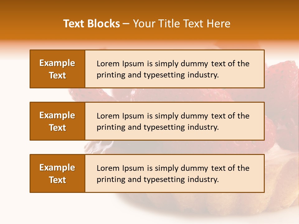 Red Yellow Icing PowerPoint Template