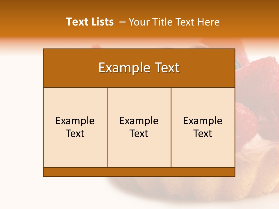 Red Yellow Icing PowerPoint Template