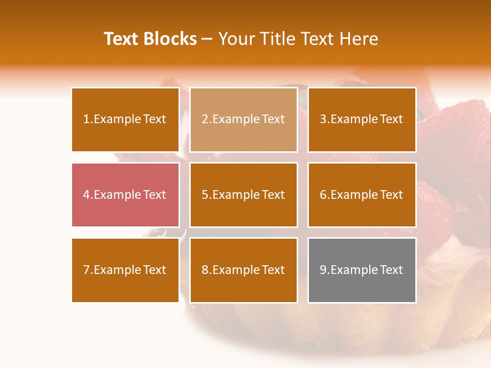 Red Yellow Icing PowerPoint Template