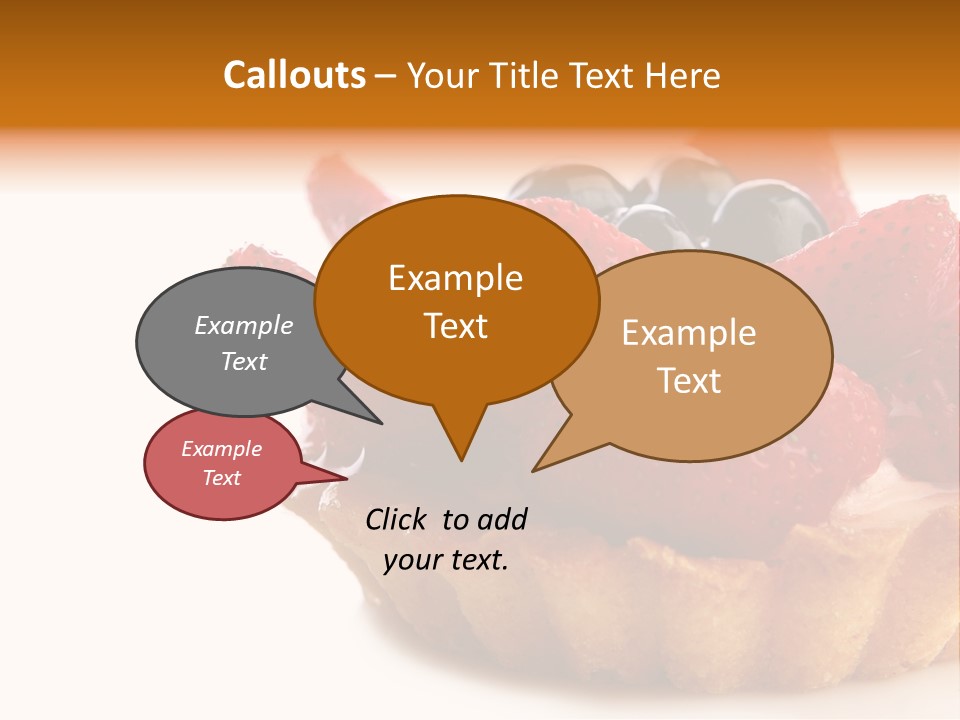 Red Yellow Icing PowerPoint Template