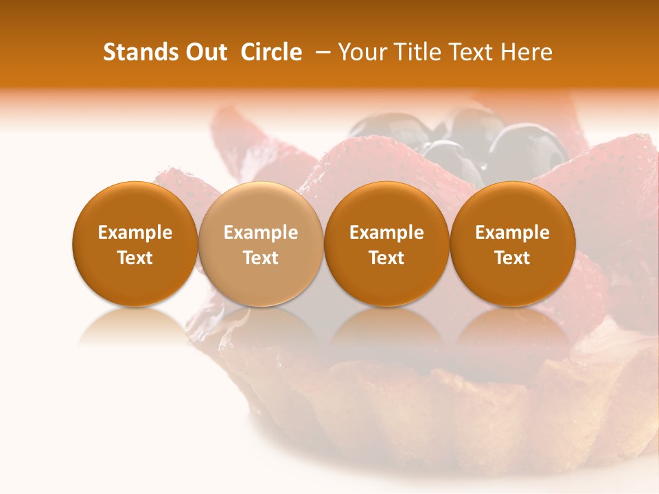 Red Yellow Icing PowerPoint Template