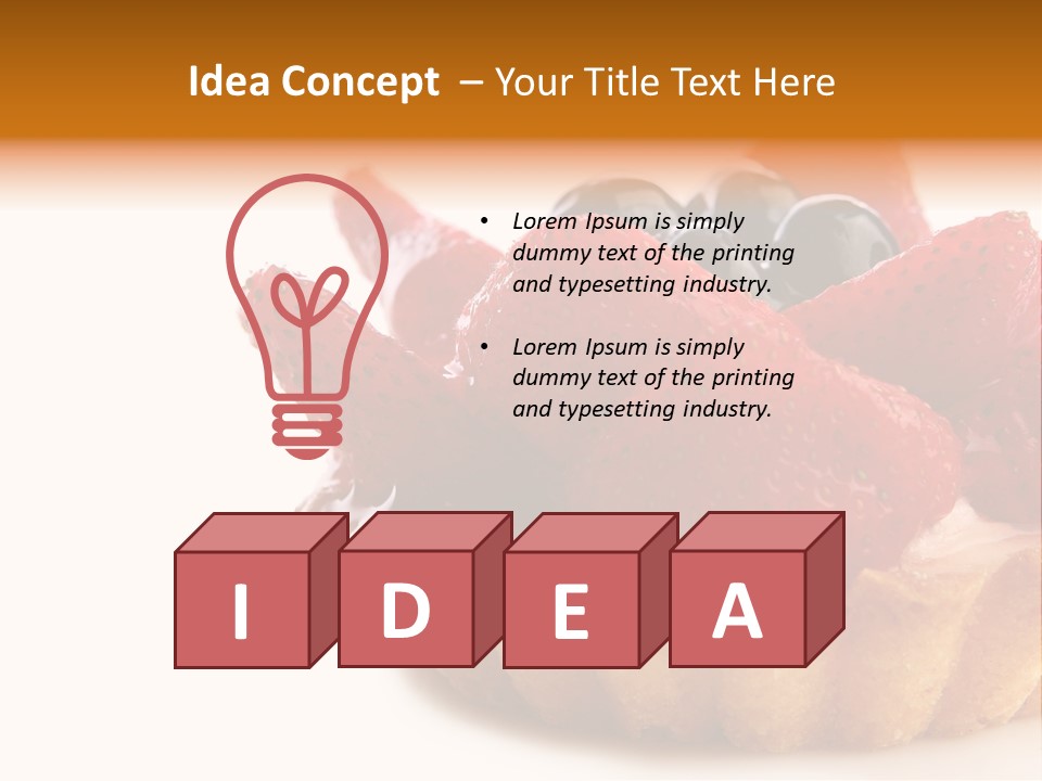 Red Yellow Icing PowerPoint Template