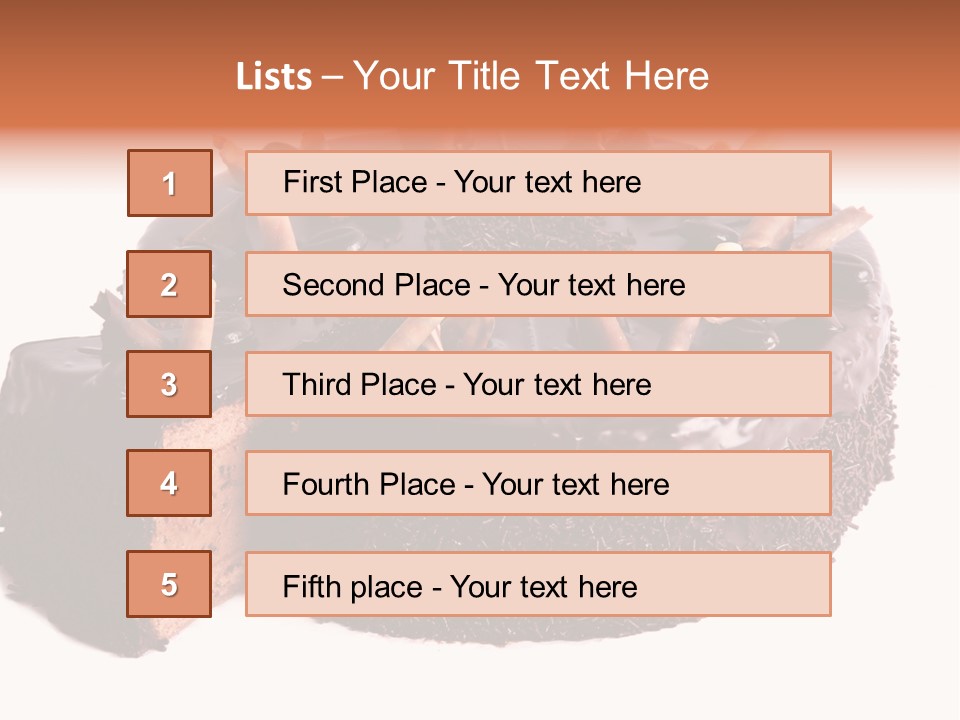 White Fruit Event PowerPoint Template