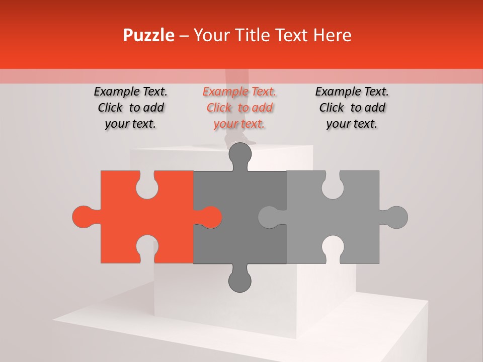 Suit Stair Man PowerPoint Template