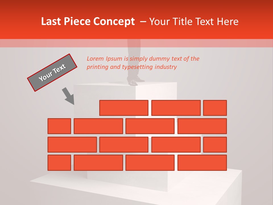 Suit Stair Man PowerPoint Template
