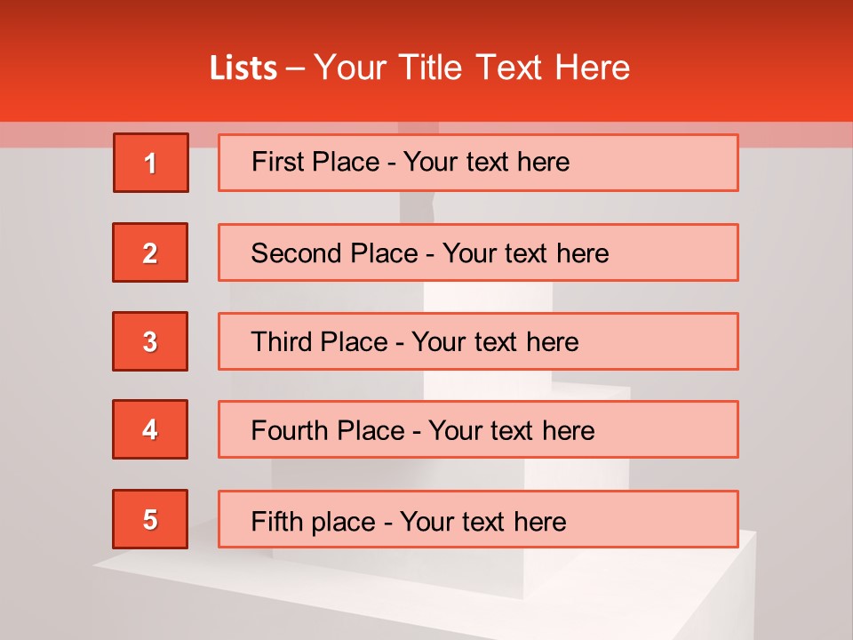 Suit Stair Man PowerPoint Template