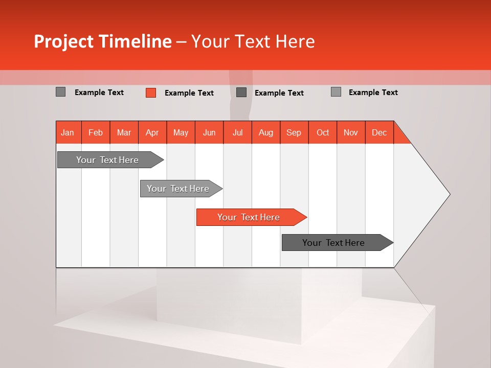 Suit Stair Man PowerPoint Template