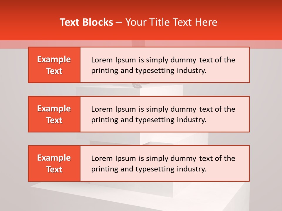 Suit Stair Man PowerPoint Template