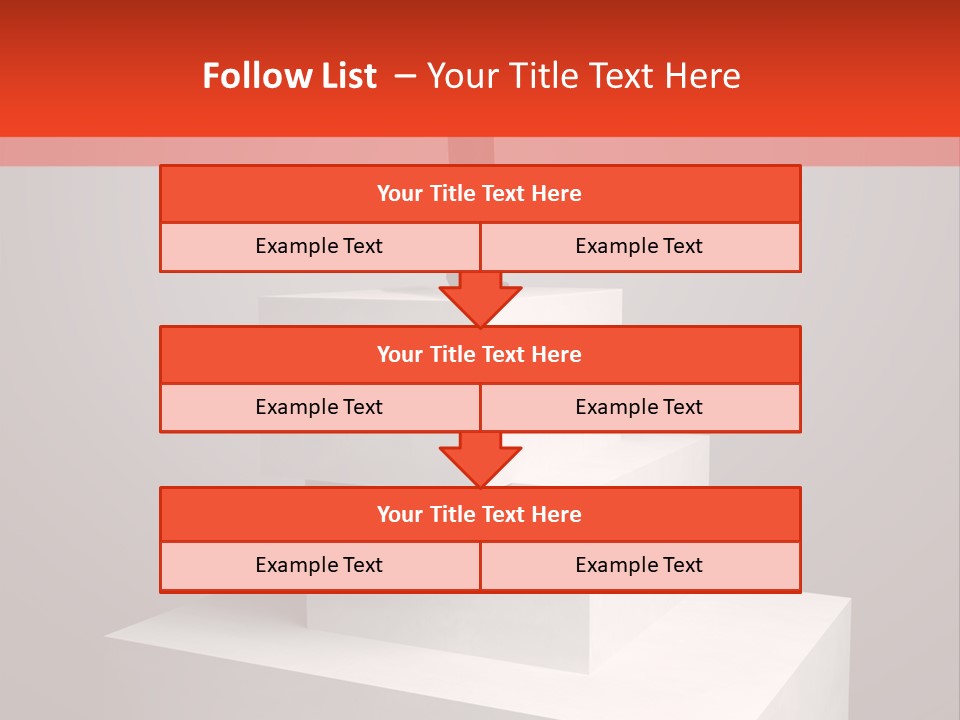 Suit Stair Man PowerPoint Template