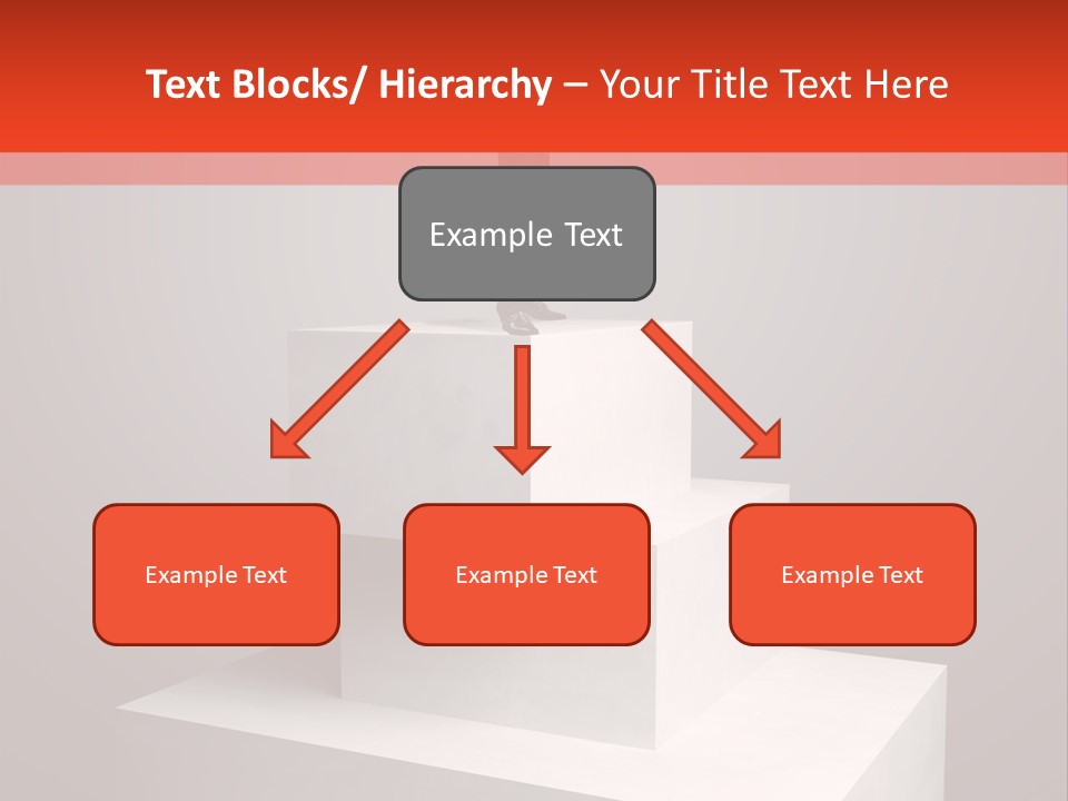 Suit Stair Man PowerPoint Template