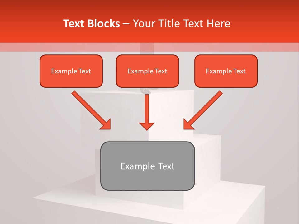 Suit Stair Man PowerPoint Template