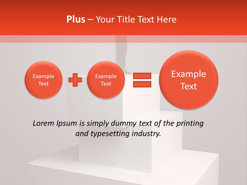 Suit Stair Man PowerPoint Template