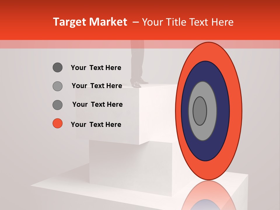 Suit Stair Man PowerPoint Template