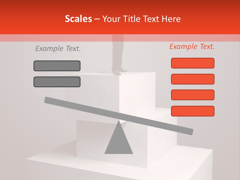 Suit Stair Man PowerPoint Template