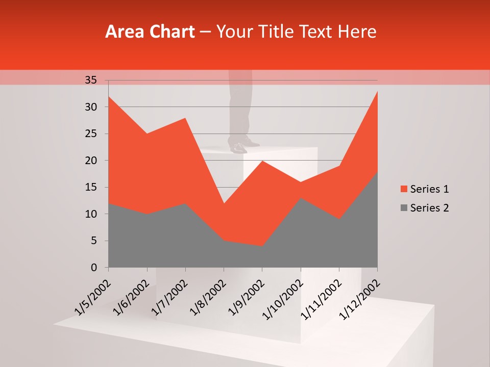 Suit Stair Man PowerPoint Template