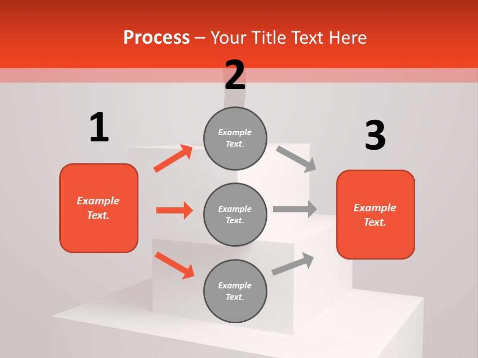 Suit Stair Man PowerPoint Template
