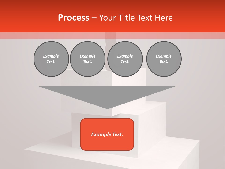 Suit Stair Man PowerPoint Template