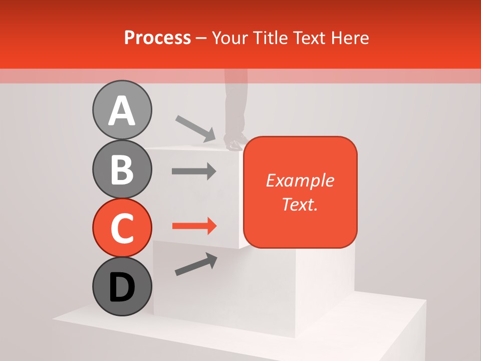 Suit Stair Man PowerPoint Template