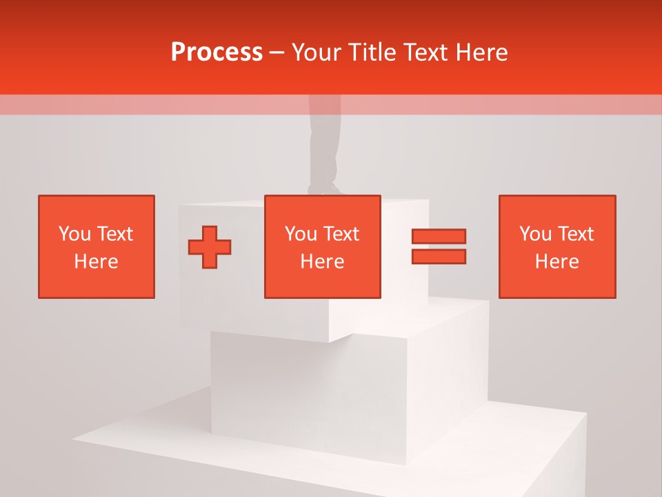 Suit Stair Man PowerPoint Template