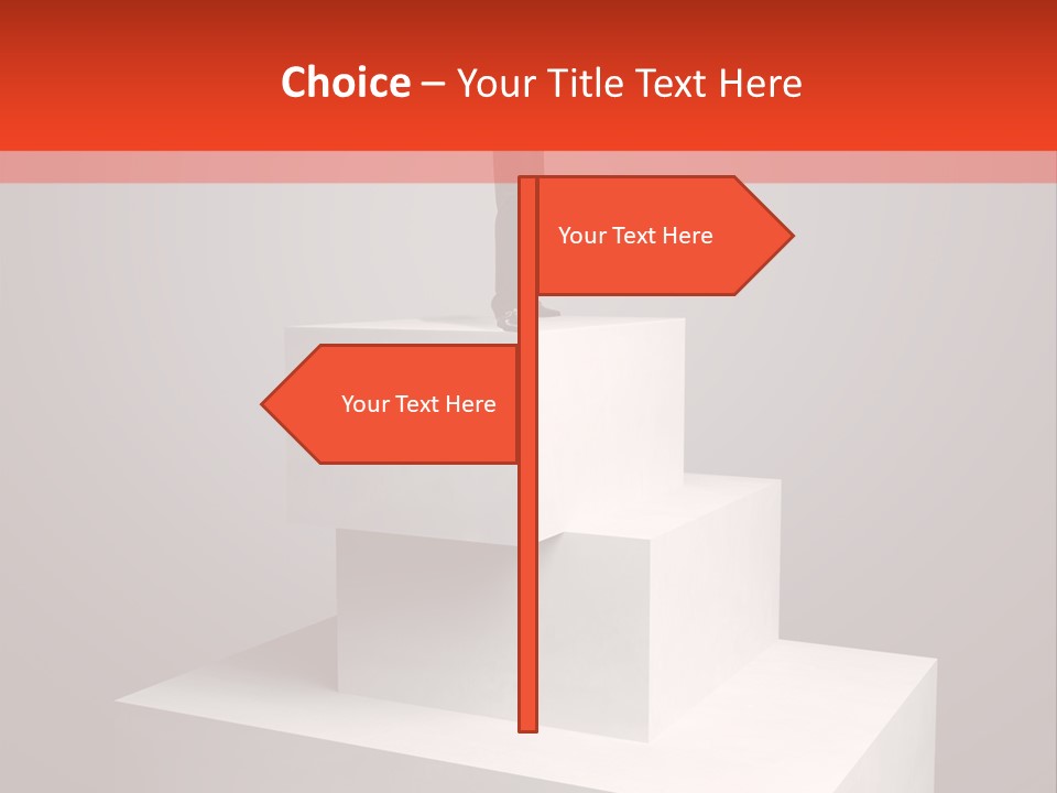 Suit Stair Man PowerPoint Template