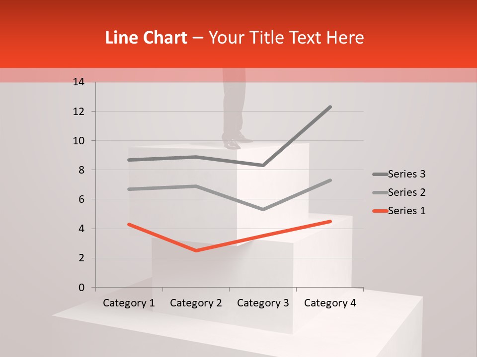 Suit Stair Man PowerPoint Template