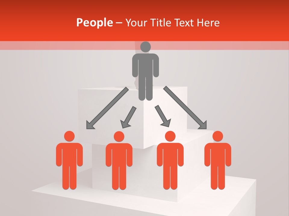 Suit Stair Man PowerPoint Template