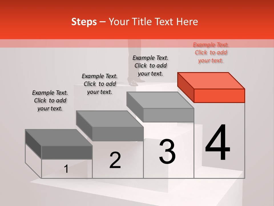 Suit Stair Man PowerPoint Template