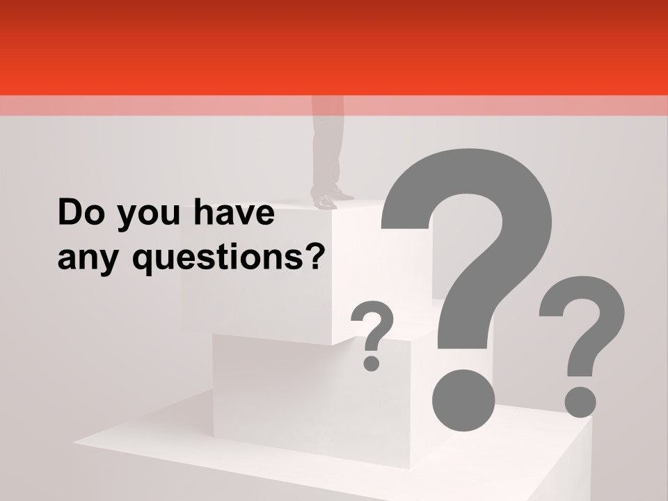 Suit Stair Man PowerPoint Template