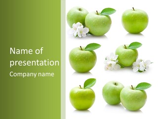 Food Breakfast Green PowerPoint Template