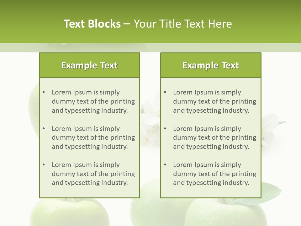 Food Breakfast Green PowerPoint Template