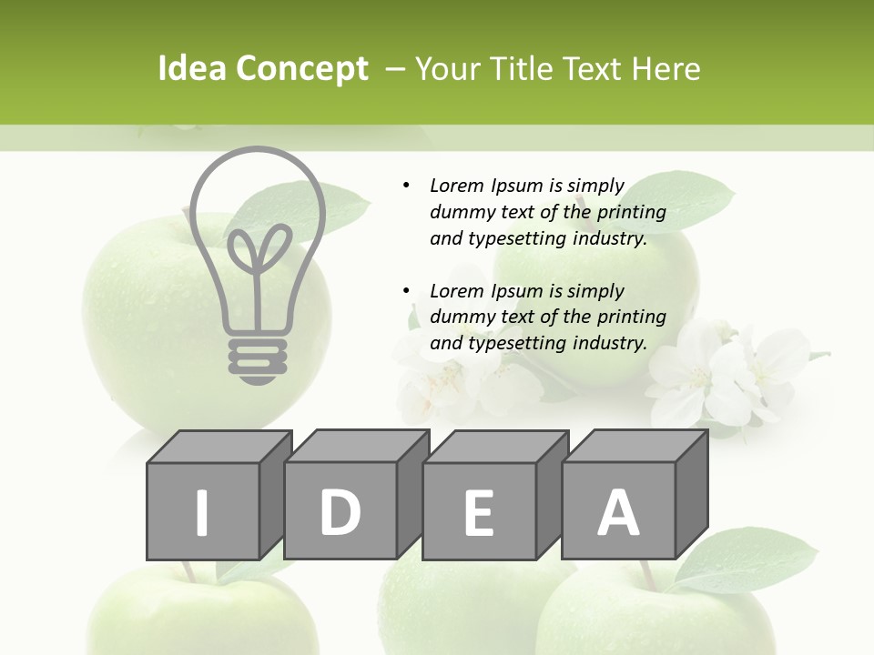 Food Breakfast Green PowerPoint Template