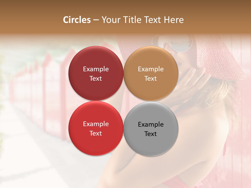 Fashion Sunglasses Seductive PowerPoint Template