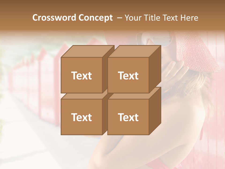 Fashion Sunglasses Seductive PowerPoint Template