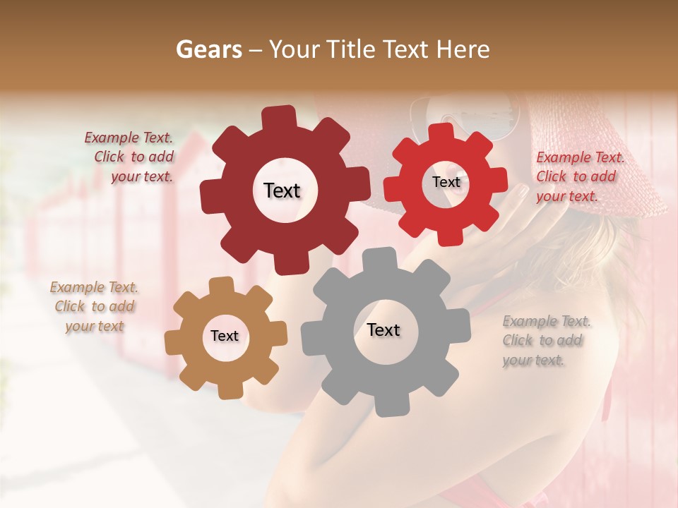 Fashion Sunglasses Seductive PowerPoint Template