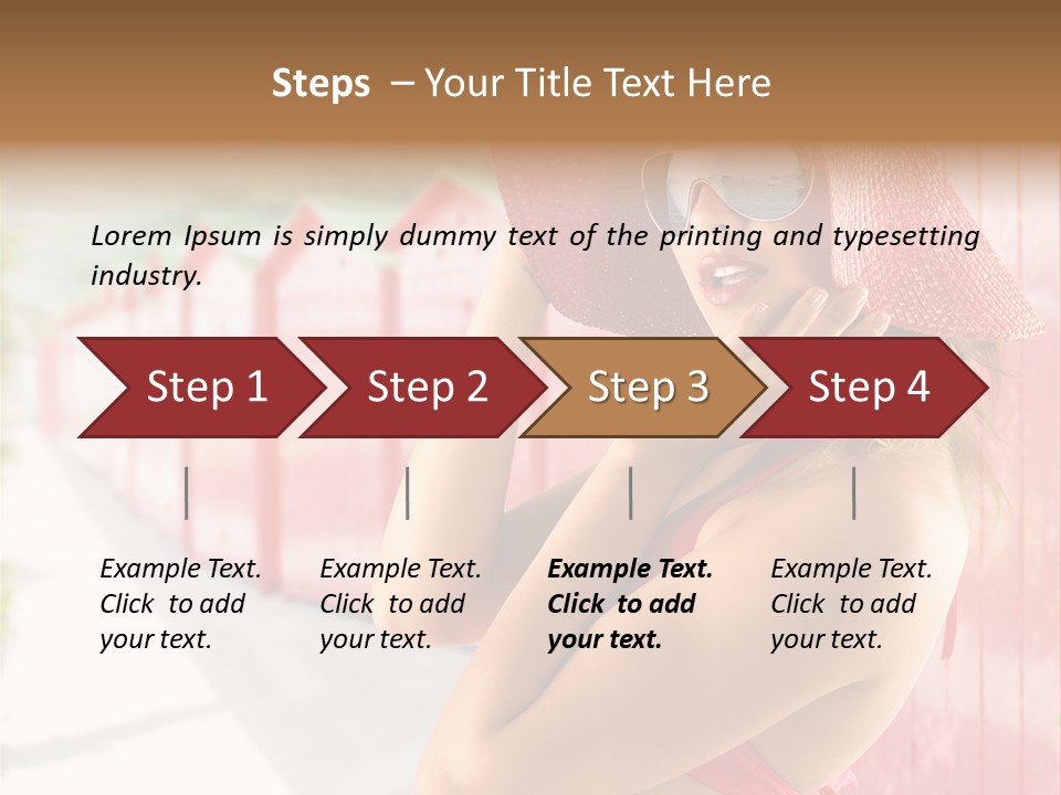 Fashion Sunglasses Seductive PowerPoint Template