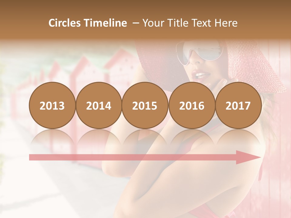 Fashion Sunglasses Seductive PowerPoint Template