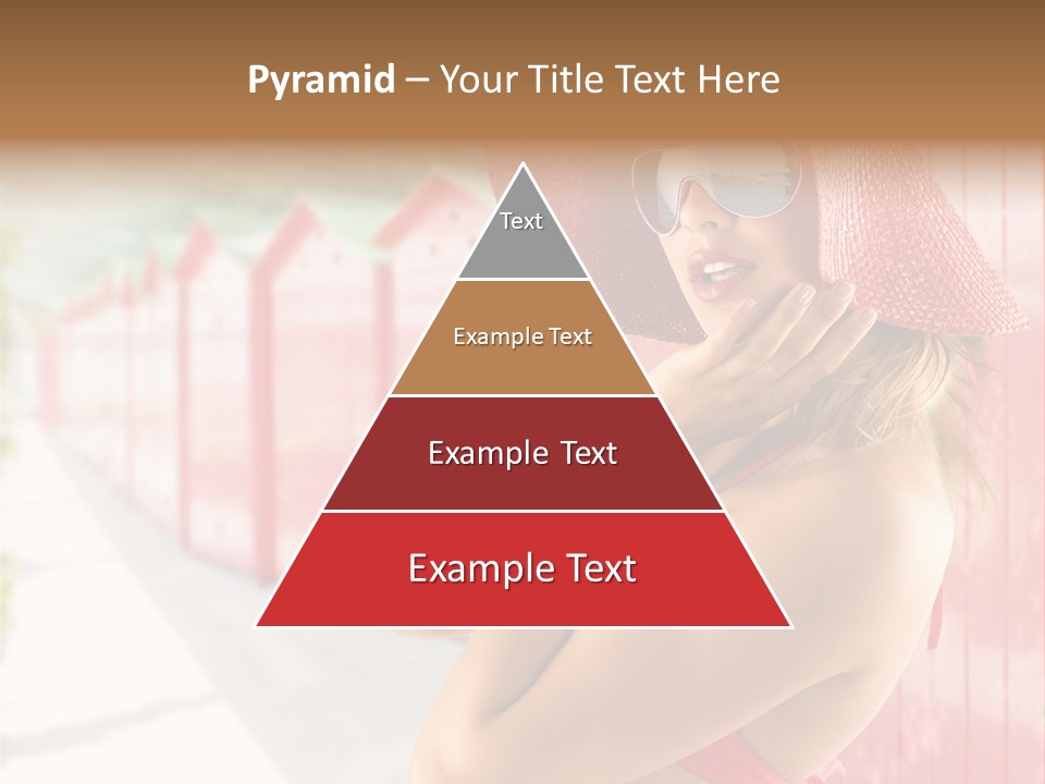 Fashion Sunglasses Seductive PowerPoint Template