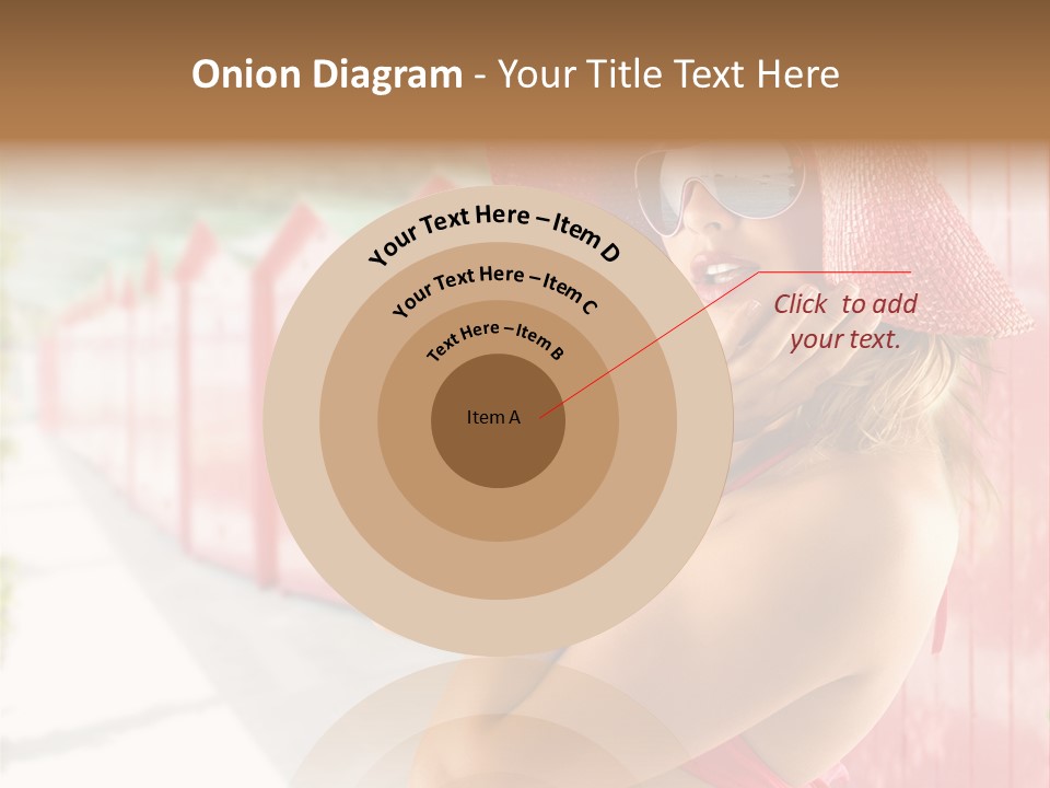 Fashion Sunglasses Seductive PowerPoint Template