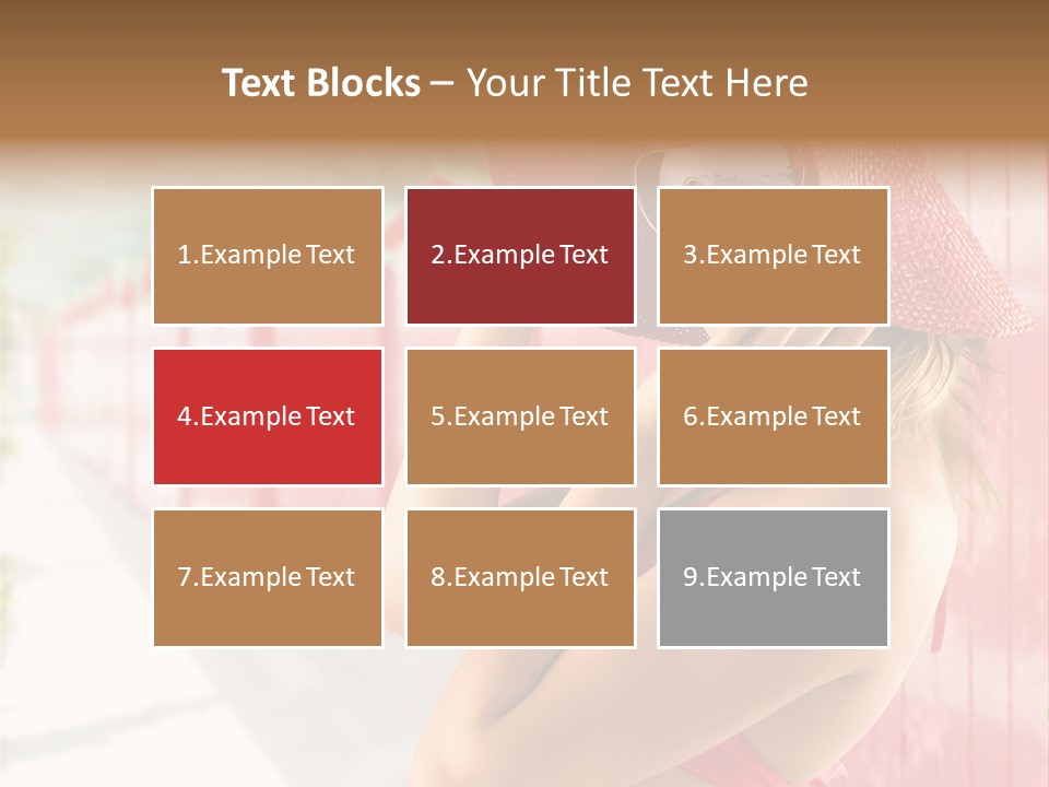 Fashion Sunglasses Seductive PowerPoint Template