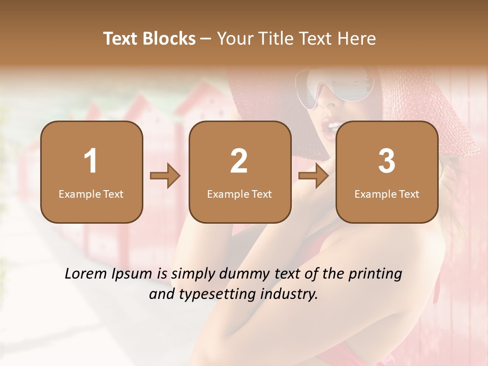 Fashion Sunglasses Seductive PowerPoint Template