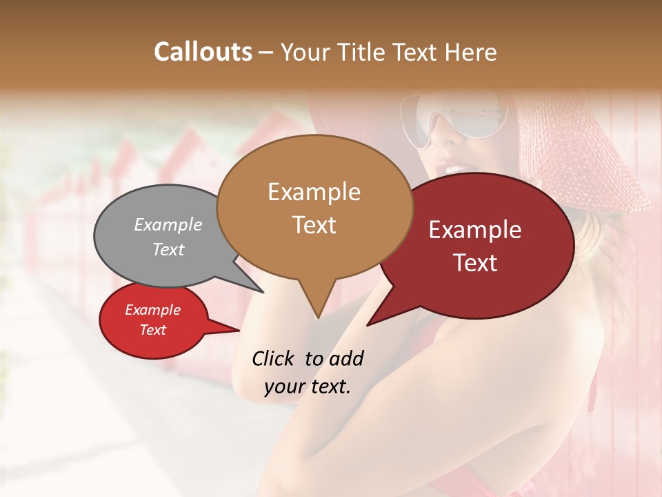 Fashion Sunglasses Seductive PowerPoint Template