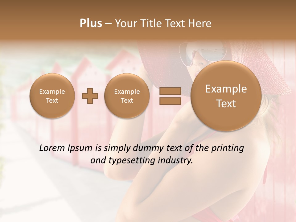 Fashion Sunglasses Seductive PowerPoint Template