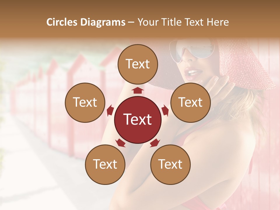 Fashion Sunglasses Seductive PowerPoint Template